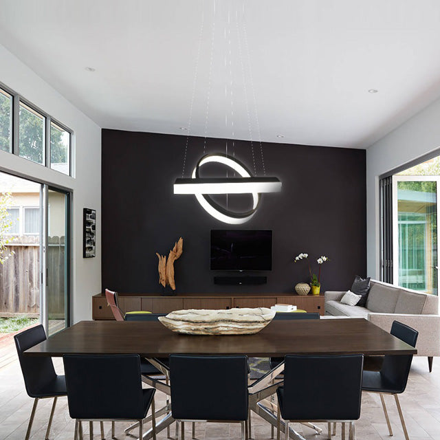 SATURN STYLE CHANGEABLE/DIMMABLE CHANDELEIRS 