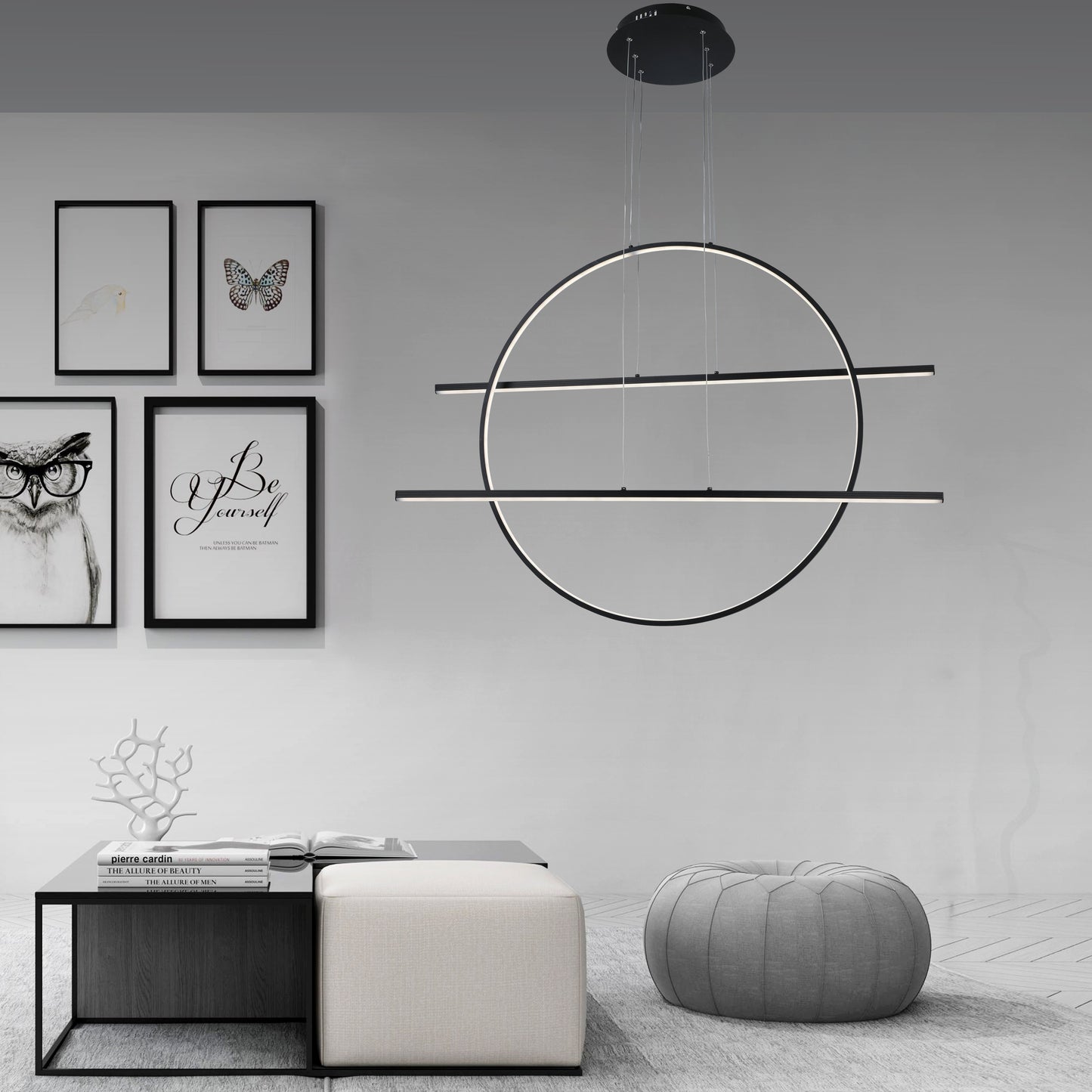 CHANGEABLE/DIMMABLE PENDANT CHANDELEIRS